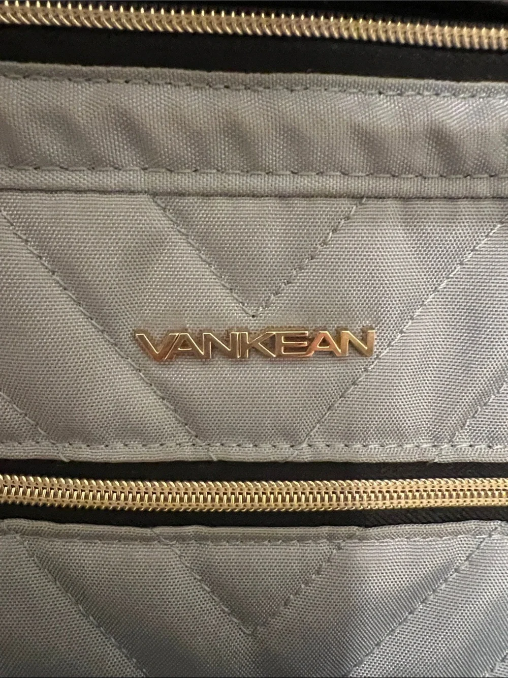 Vankean Backpack: Quilted Light Blue Backpack Tote for Women